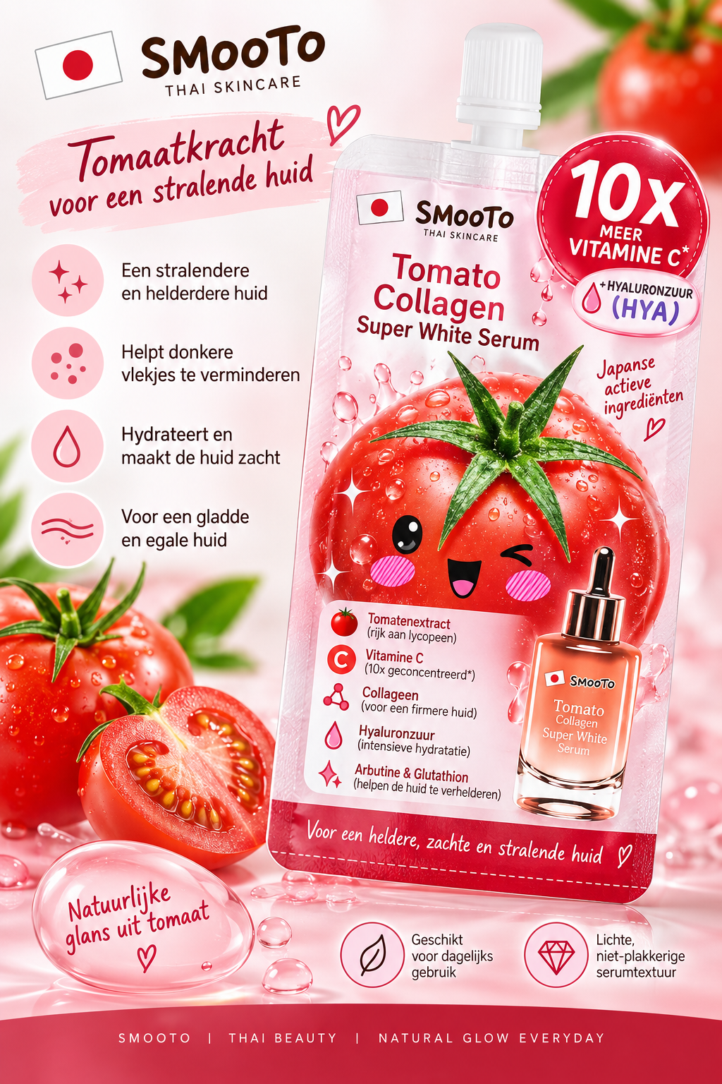 Smooto Tomato Collagen Super White Serum 8 g