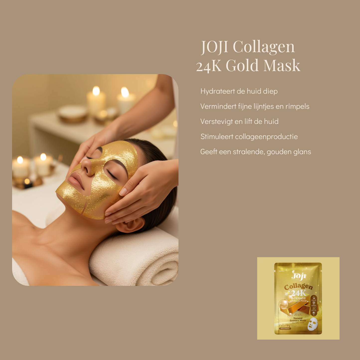 Joji Collagen 24K Gold Intensief Rimpel masker