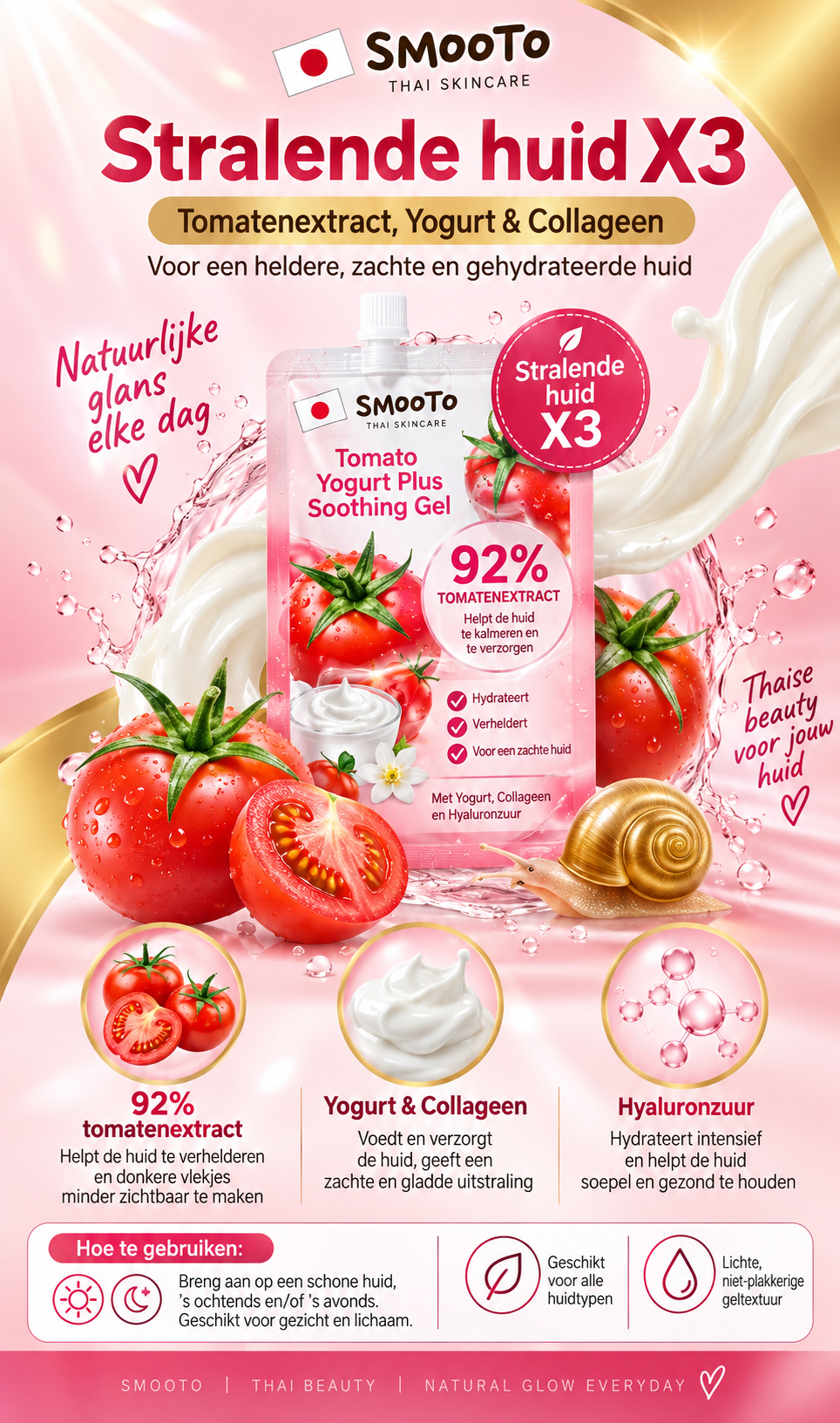 tomaat extract gezicht cream